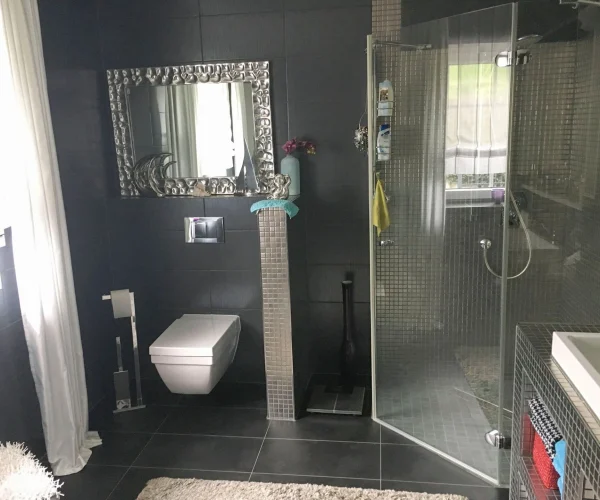 gemauerter Waschtisch und Trennwand zur Toilettejpg